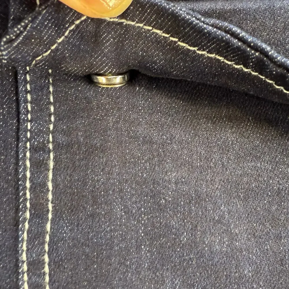 True Religion Denim Cargo Maxi Skirt Women's 27 (4) Dark Blue Preppy Utility Y2K - Picture 8 of 13